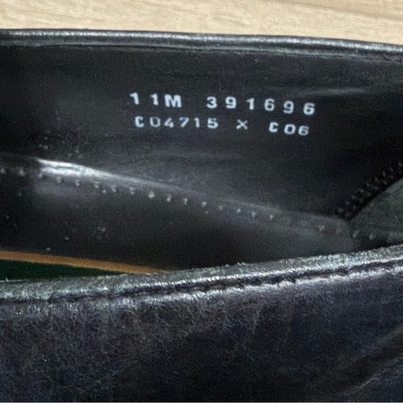 Cole Haan Men 11M Black Classic Penny Loafer Leather Shoes Sq Toe Slipon C04715 - Picture 3 of 16